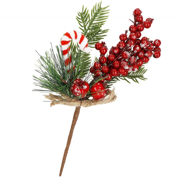 Gałązka świąteczna sztuczna dekoracja do stroika 24 cm