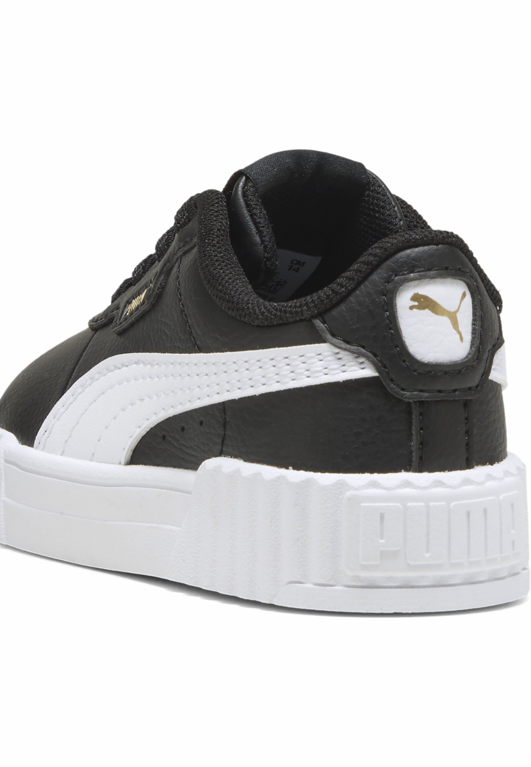 Puma CARINA 3.0 - Matalavartiset tennarit - musta-valkoinen-kultainen