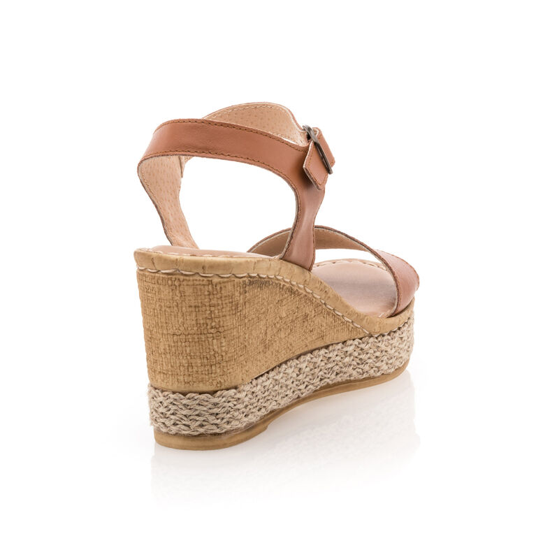 Braune Damensandalen / Zehenfreie Schuhe