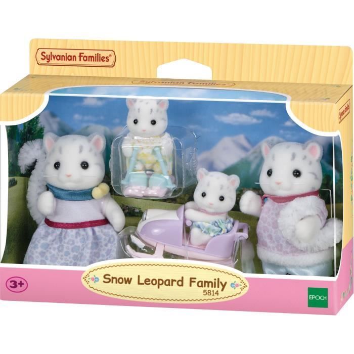 Miniatuurfiguurtjes - SYLVANIAN FAMILIES - De Sneeuwluipaardfamilie - Geschikt voor kinderen vanaf 3 jaar