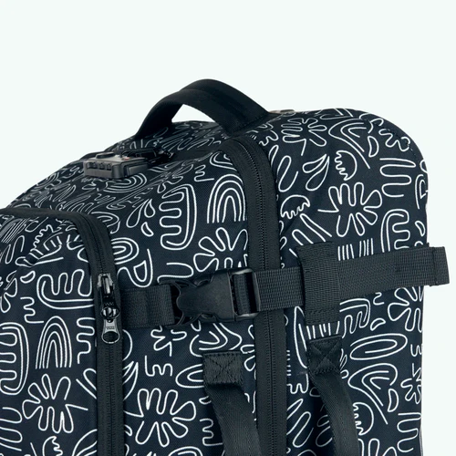 Cabaia Kleine, zachte koffer met 2 wielen, Amiens, zwart