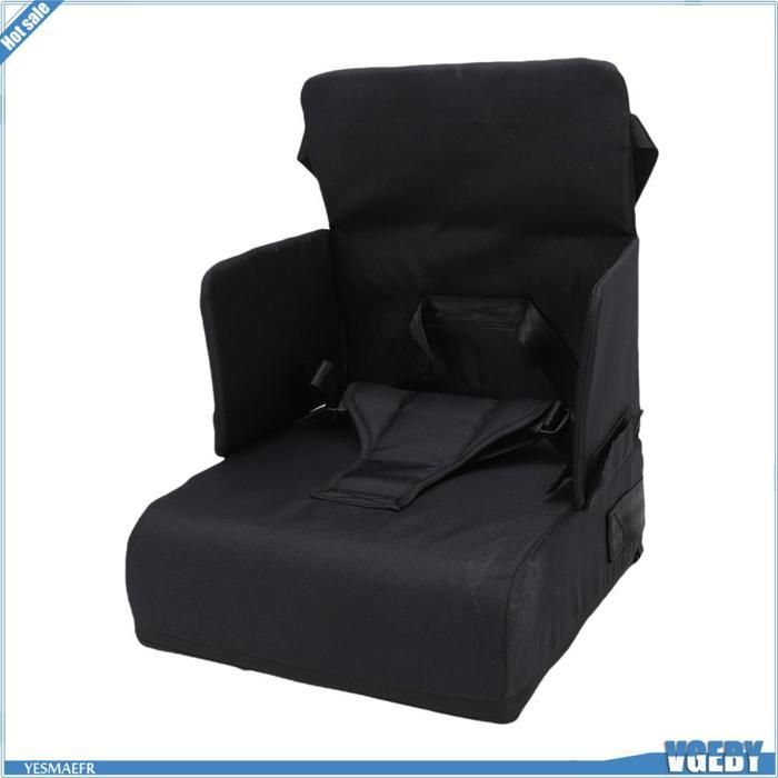 Ashata Baby Travel Booster Seat, Portable Black Stimulation Cushion for Nursery Table Organizer