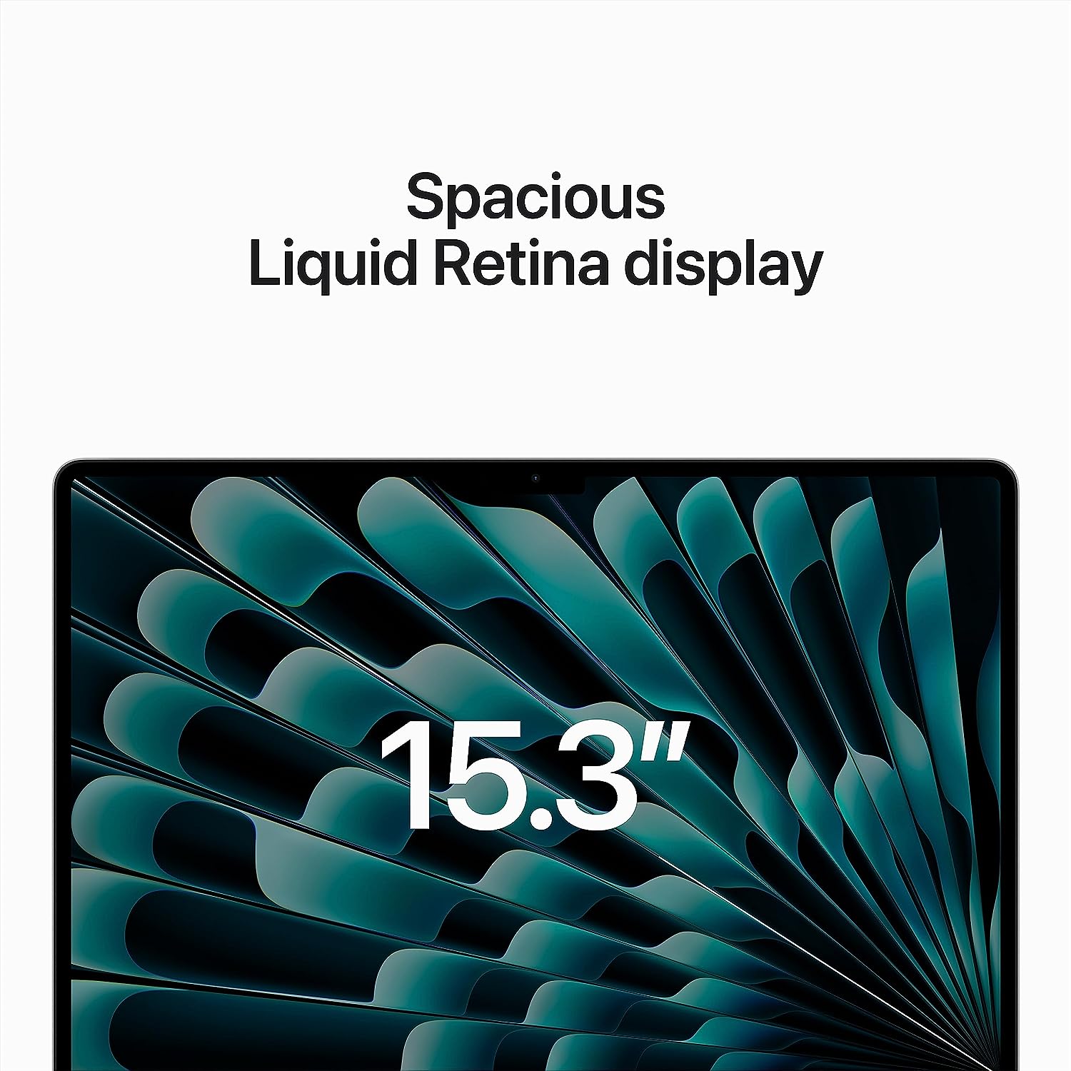 Laptop Apple MacBook Air din 2023 cu cip M2: ecran Liquid Retina de 15,3 inci, memorie unificată de 8 GB, stocare SSD de 512 GB, cameră FaceTime HD 1080p, Touch ID. Funcționează cu iPhone/iPad