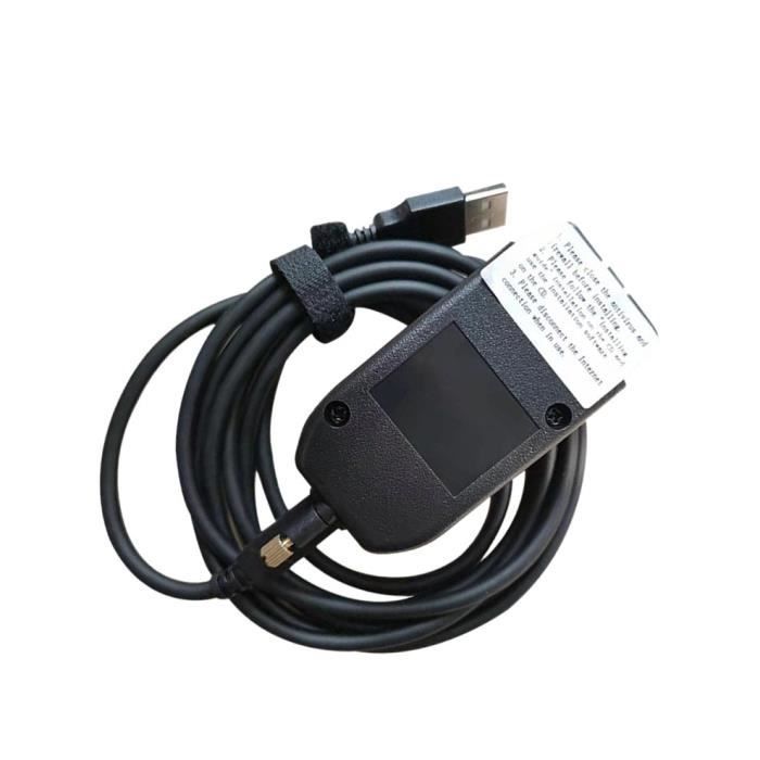 Cable de diagnóstico VCDS Hex V2 - Compatible con VW Audi Skoda Seat - Inglés + Francés - Negro