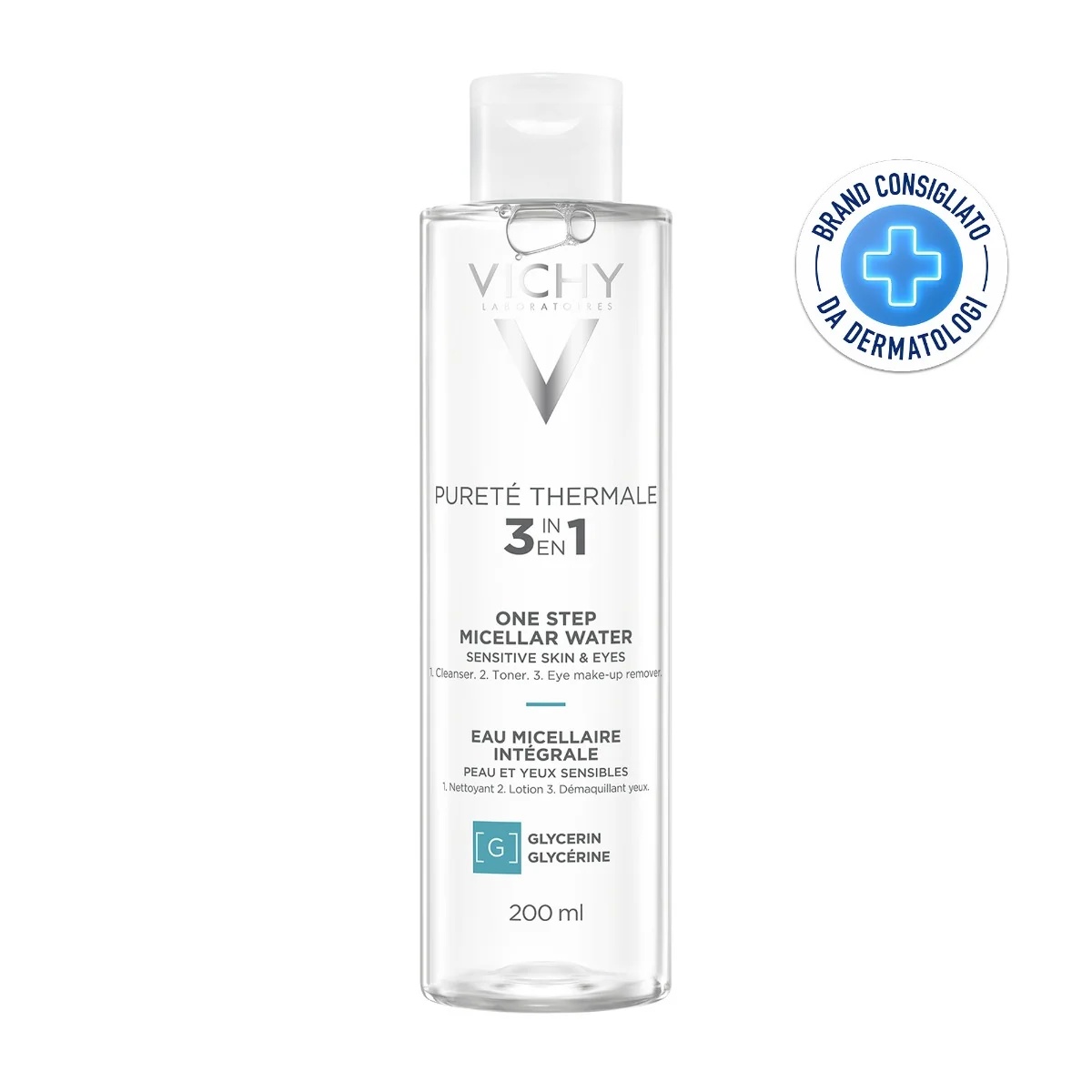 VICHY Vichy Purete Thermale Mizellenwasser 200 ml Make-up-Entferner für empfindliche Haut