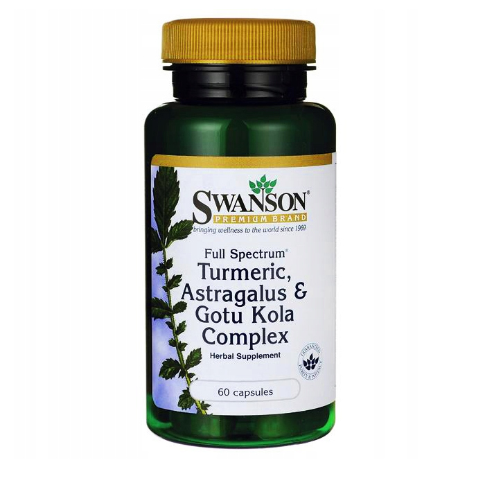 Swanson kurkuma Gotu Kola un Astragalus