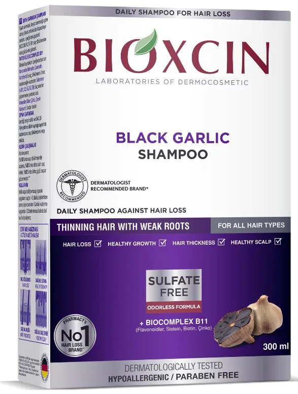 Bioxcin Classic Szampon do włosów Czarny czosnek