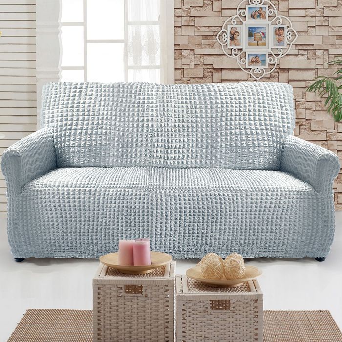 Funda elástica para sofá y funda para sillón.