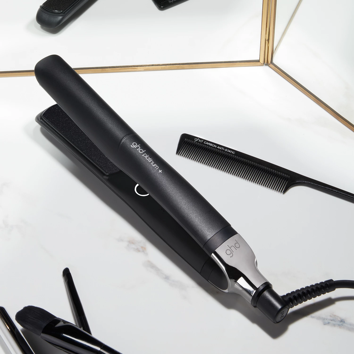 Placă de îndreptat părul ghd Platinum+ Negru Negru - ghd