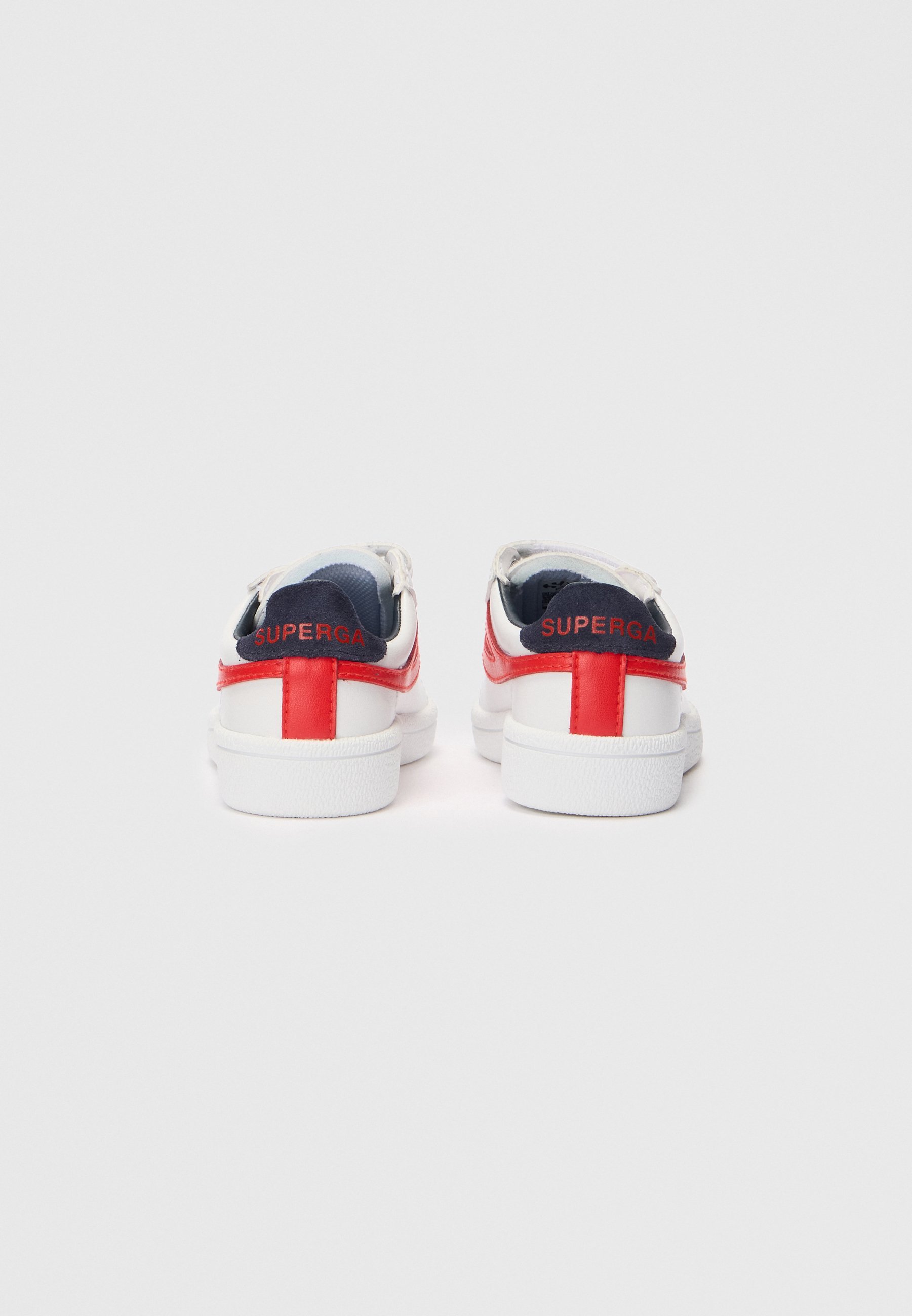 Superga Kinder-Sneaker mit Riemen, Unisex - Weiß/Rot/Blau/Marineblau