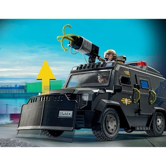 PLAYMOBIL 71144 Spezialeinsatzfahrzeug, Polizei, Stadtaktion, Eliteeinheit, 73 Teile, ab 5 Jahren