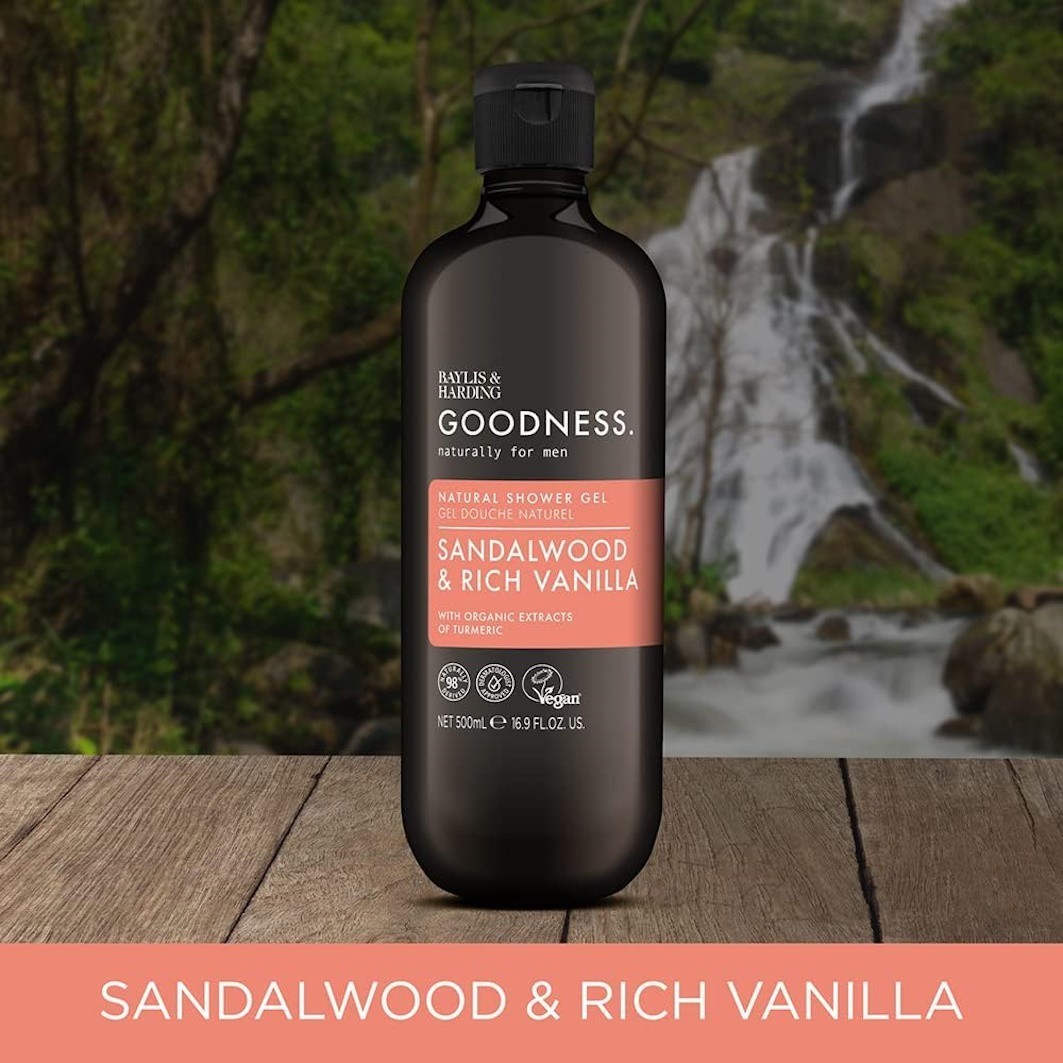 Sprchový gél Baylis & Harding Goodness santalové drevo a vanilka - 500 ml