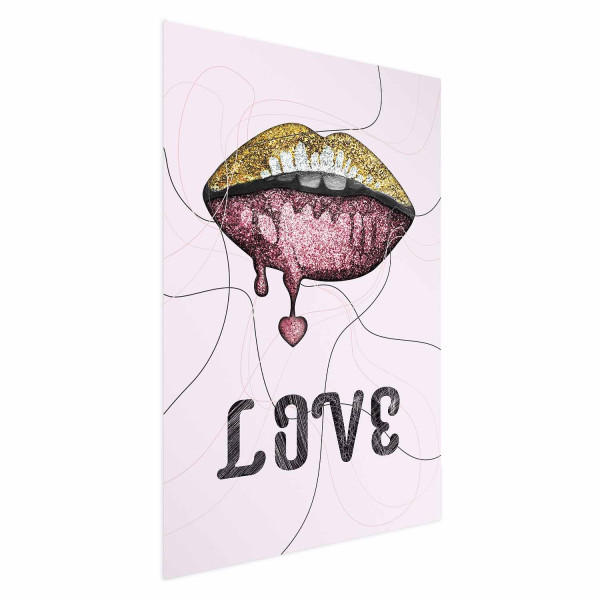 Plakat Płynne usta 21x30 cm