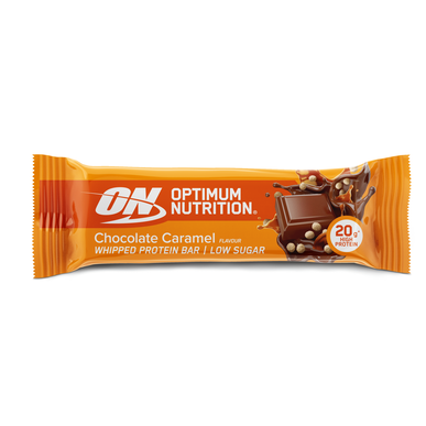 Optimum Nutrition čokoladno-karamelna stepena beljakovinska ploščica 60 g