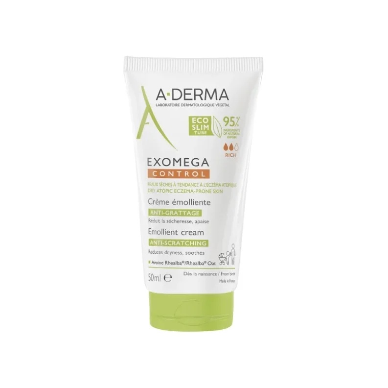 ADERMA Aderma Exomega Control emolijentna krema 50 ml protiv svrbeža