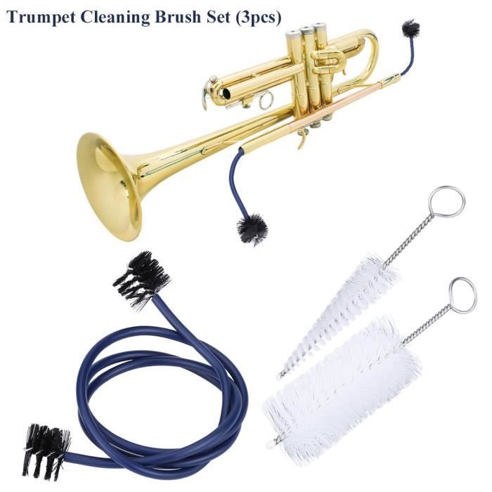 Kit per la pulizia della tromba - ZERODIS - 3 spazzole - Plastica - Leggero - Resistente