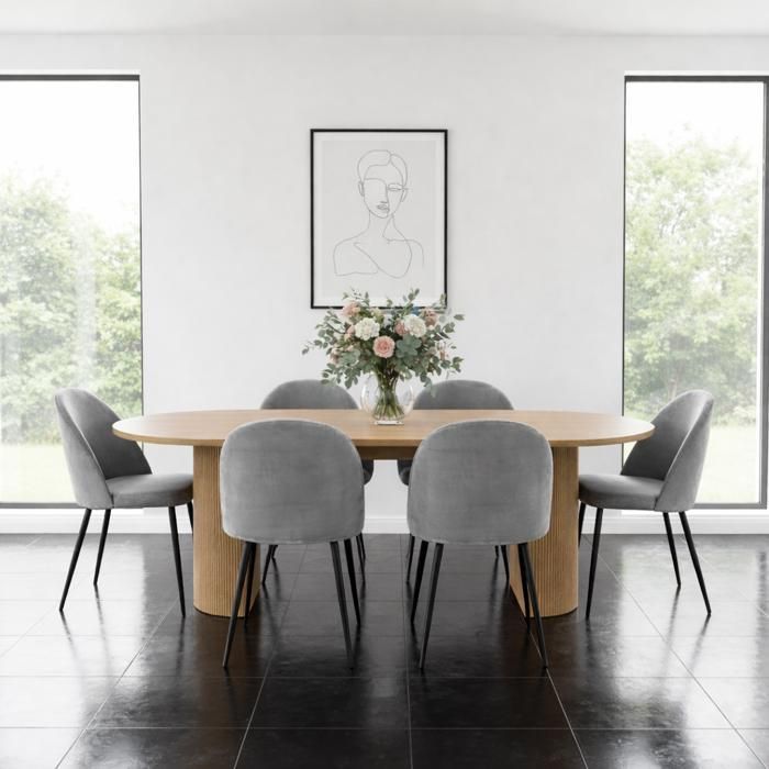 Boavista table de salle à manger 100x210cm naturel.
