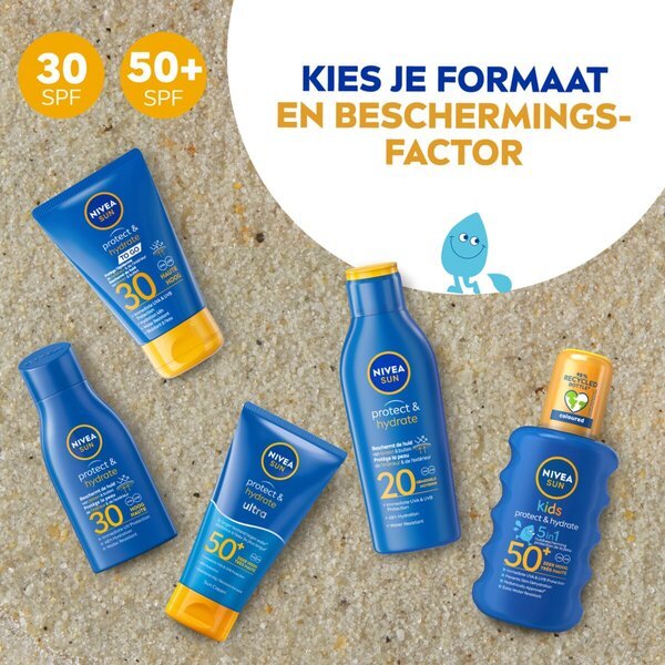 NIVEA Sun Kids Protect & Play SPF50+ Hydraterende Zonnebrand<br>200 ml