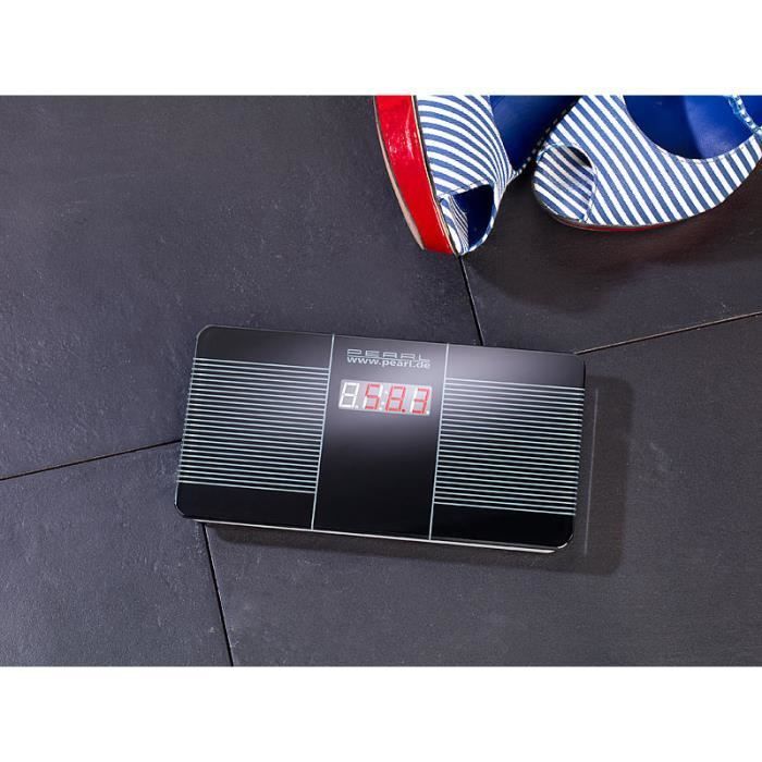 Balanza electrónica de bolsillo para baño - PEARL - Capacidad 5 kg - 180 kg - Graduación 0,1 kg