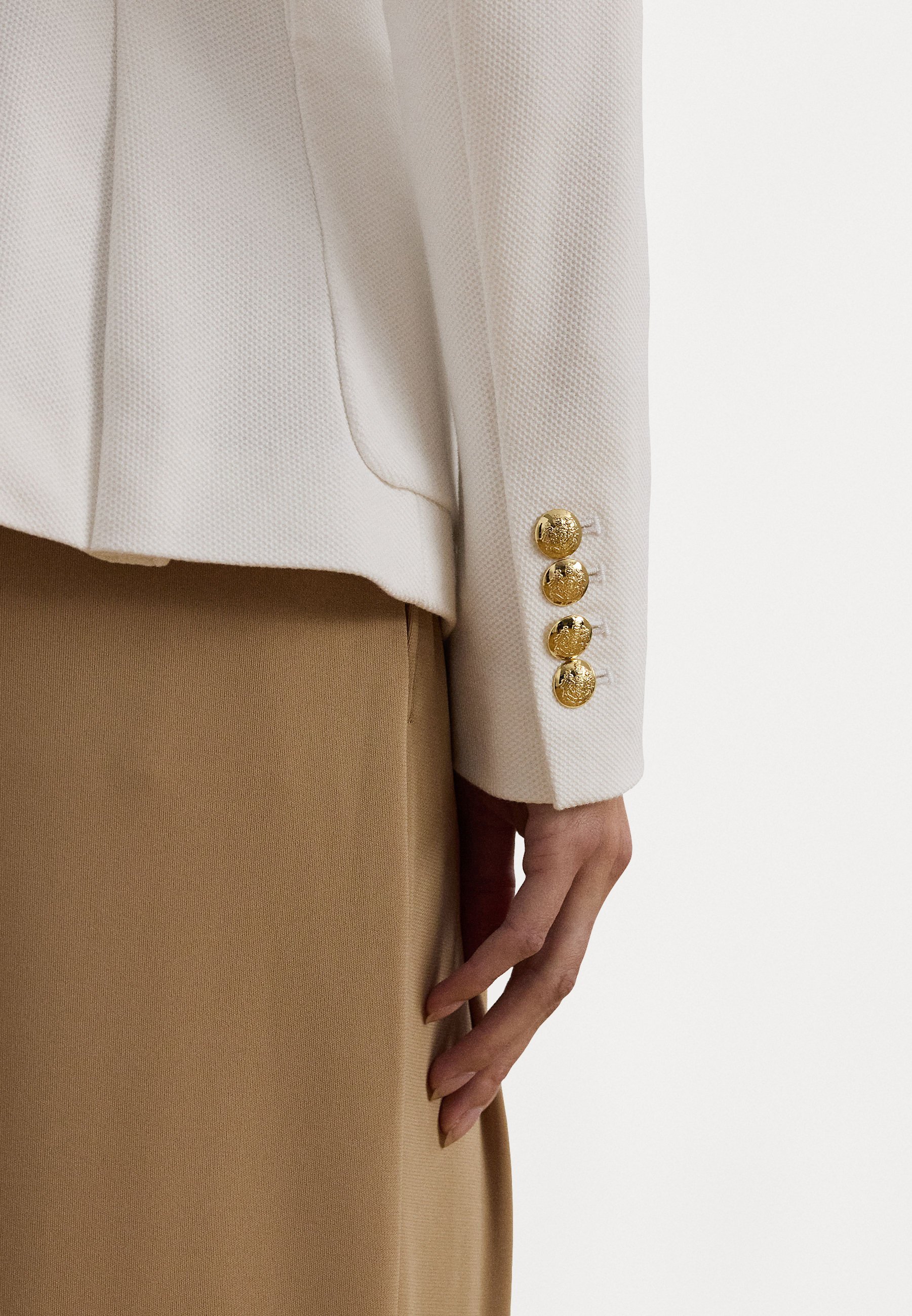 Lauren Ralph Lauren BULLION JACQUARD BLAZER - Blazer - wit
