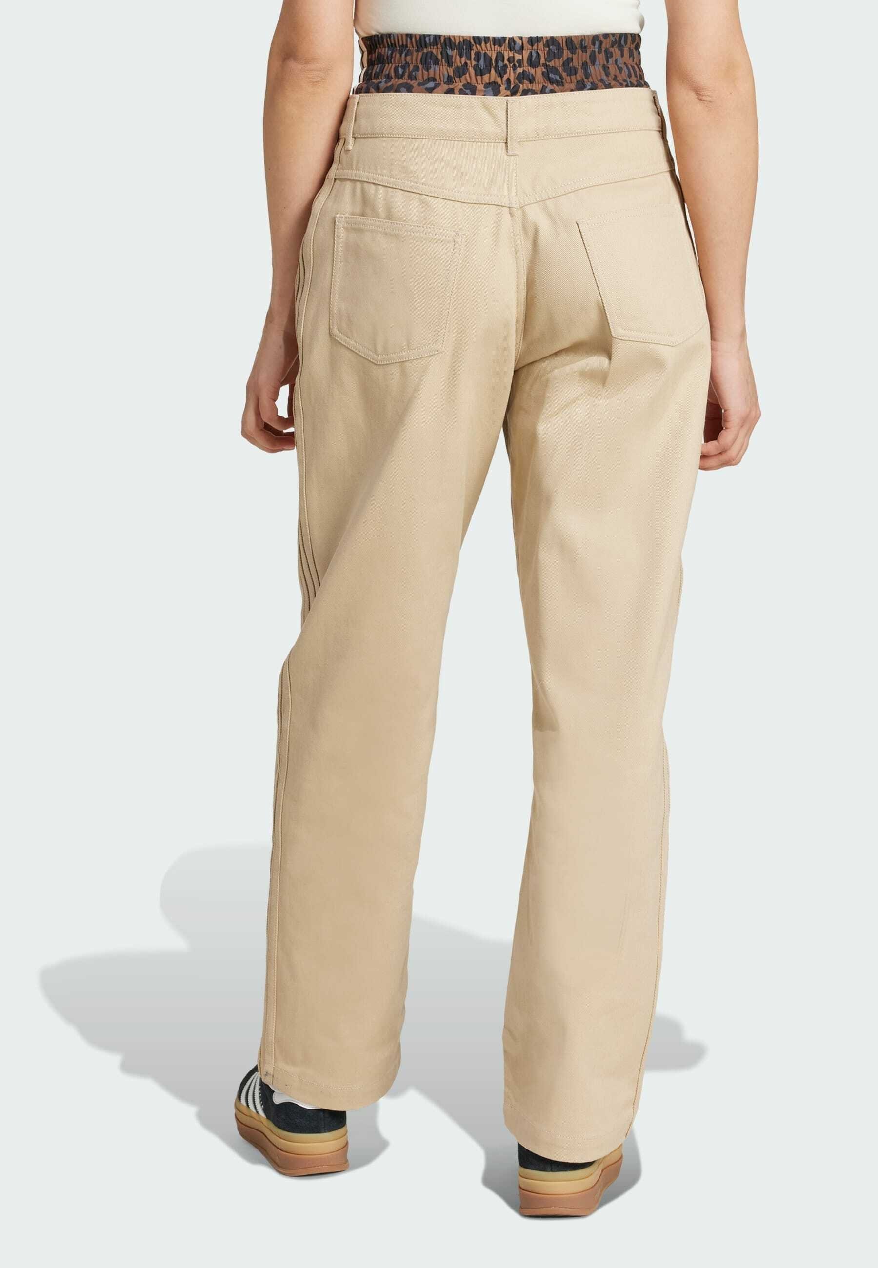 Pantaloni Adidas Originals - color kaki pietra
