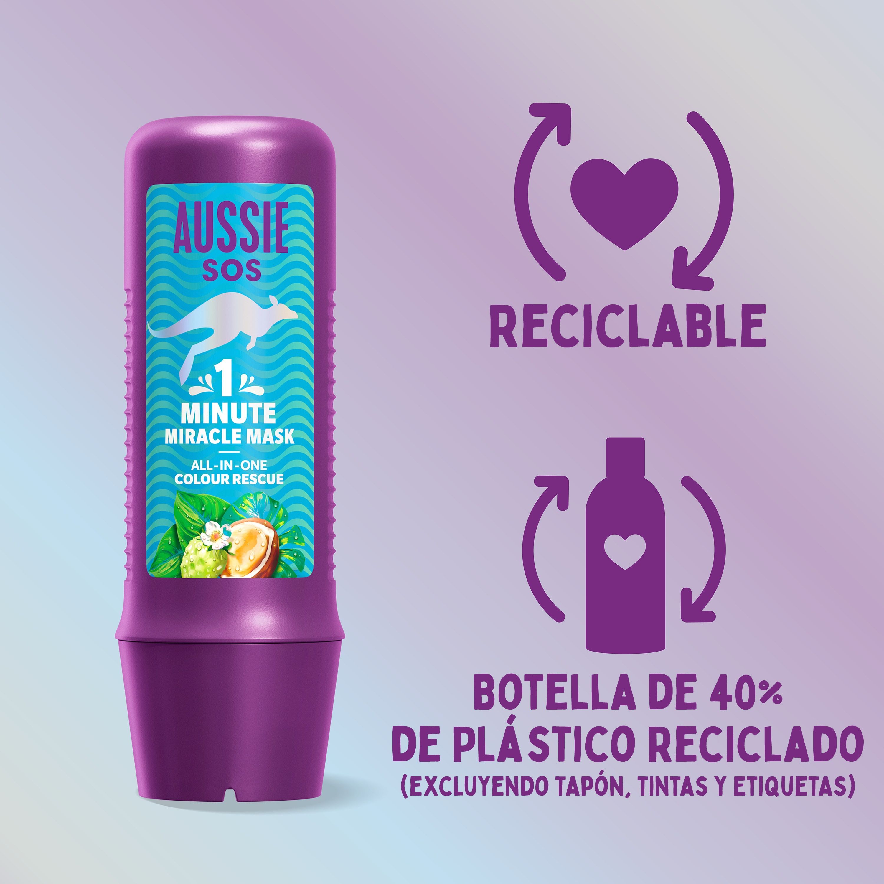 SOS 1 Minute Miracle All In One Colour Rescue Mask Vlasové masky