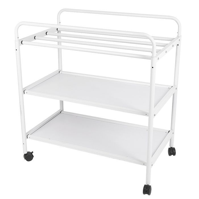 HUOLE Table à langer portable multifonctionnelle avec étagère de rangement - PLAN A LANGER - 84 x 72 x 90 cm - Blanche.