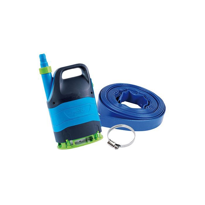 Kit de eliminación de aguas residuales SPIDO CDW400 - Bomba de 400 W - Caudal de 7000 l/hora - Encendido/apagado automático
