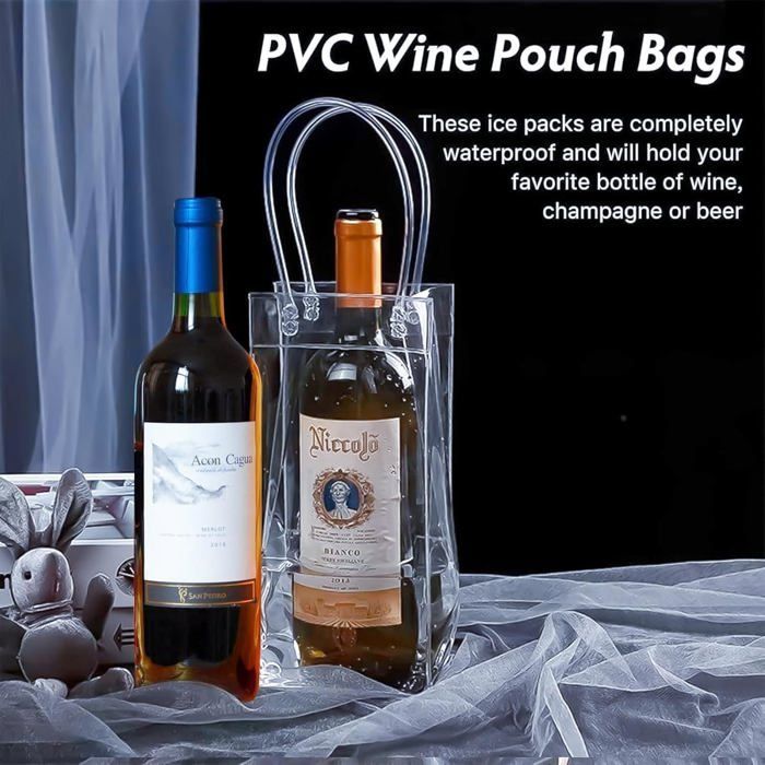 Borsa termica 3 in 1 per bottiglie di vino, portatile e pieghevole, borsa termica isolante per bottiglie, refrigeratore