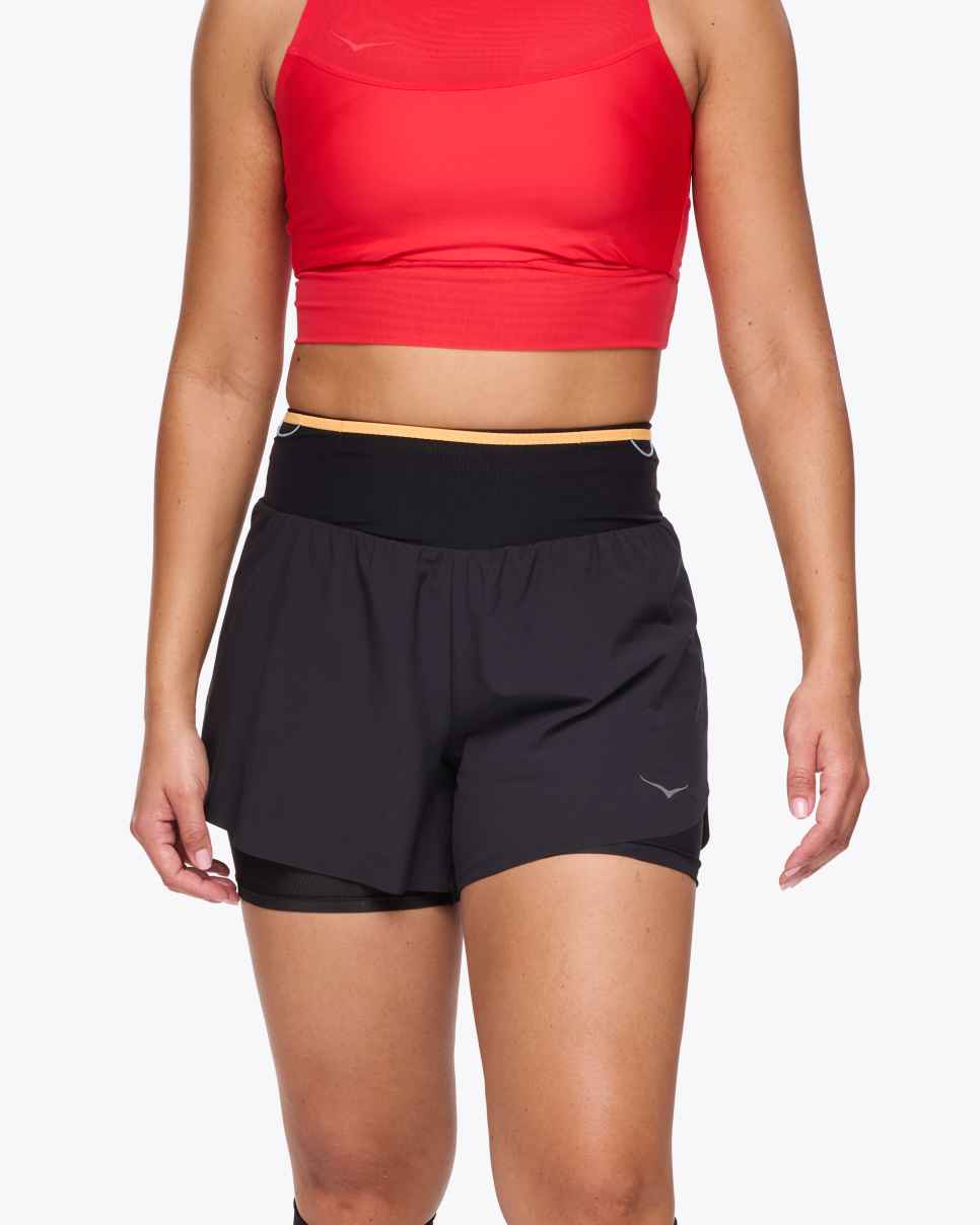HOKA Skyglide Trail Short Schwarz