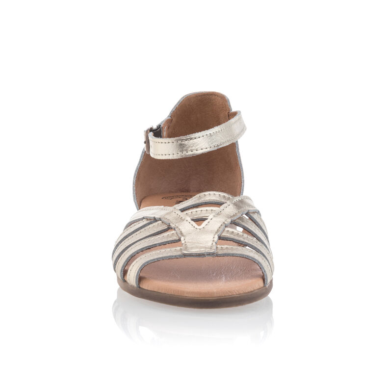 Sandalias amarillas para mujer / Zapatos de punta abierta
