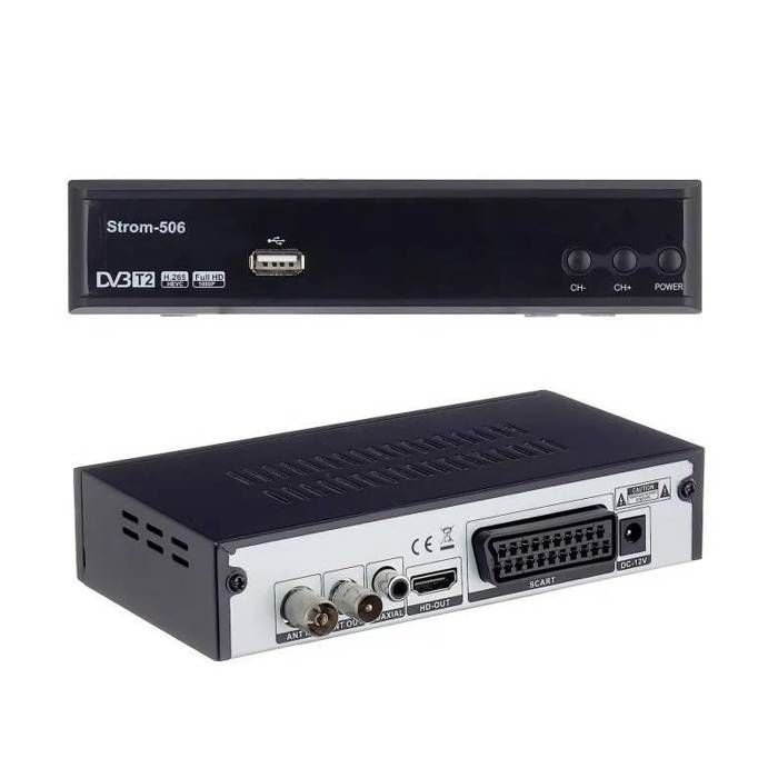 HD terrestrial kit TNT DVB-T2 HDMI SCART demodulator + HD-930T mini indoor antenna