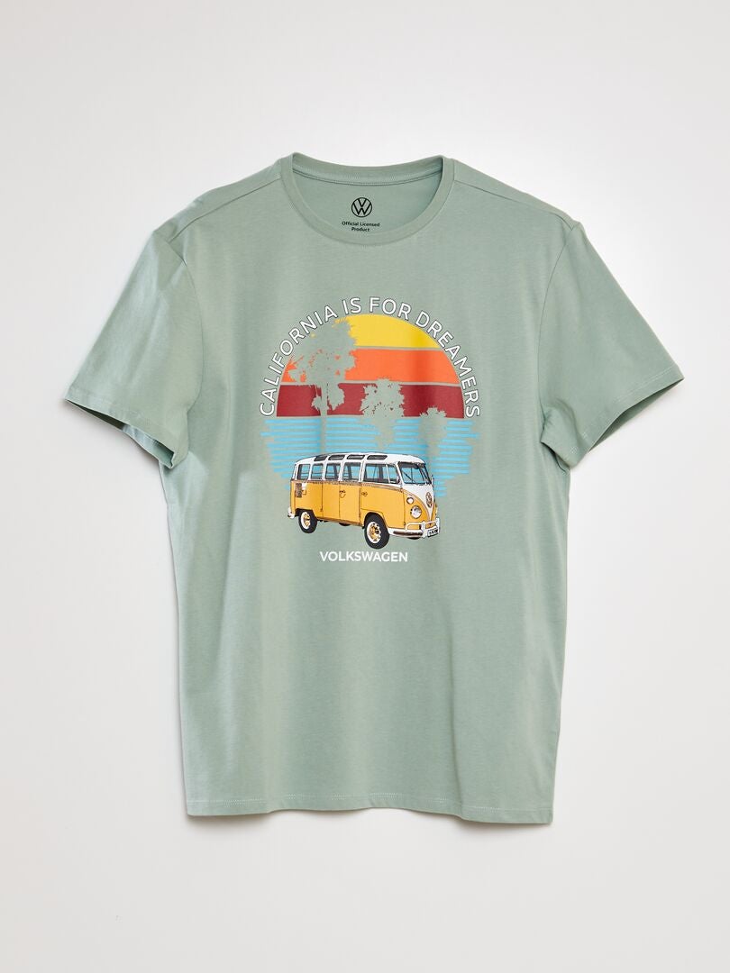 T-shirt met Volkswagen-print - GROEN