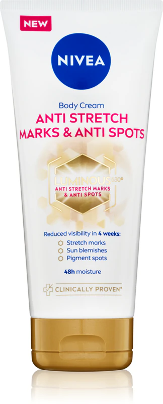 Creme Corporal Nutritivo NIVEA Luminous 630 Contra Estrias