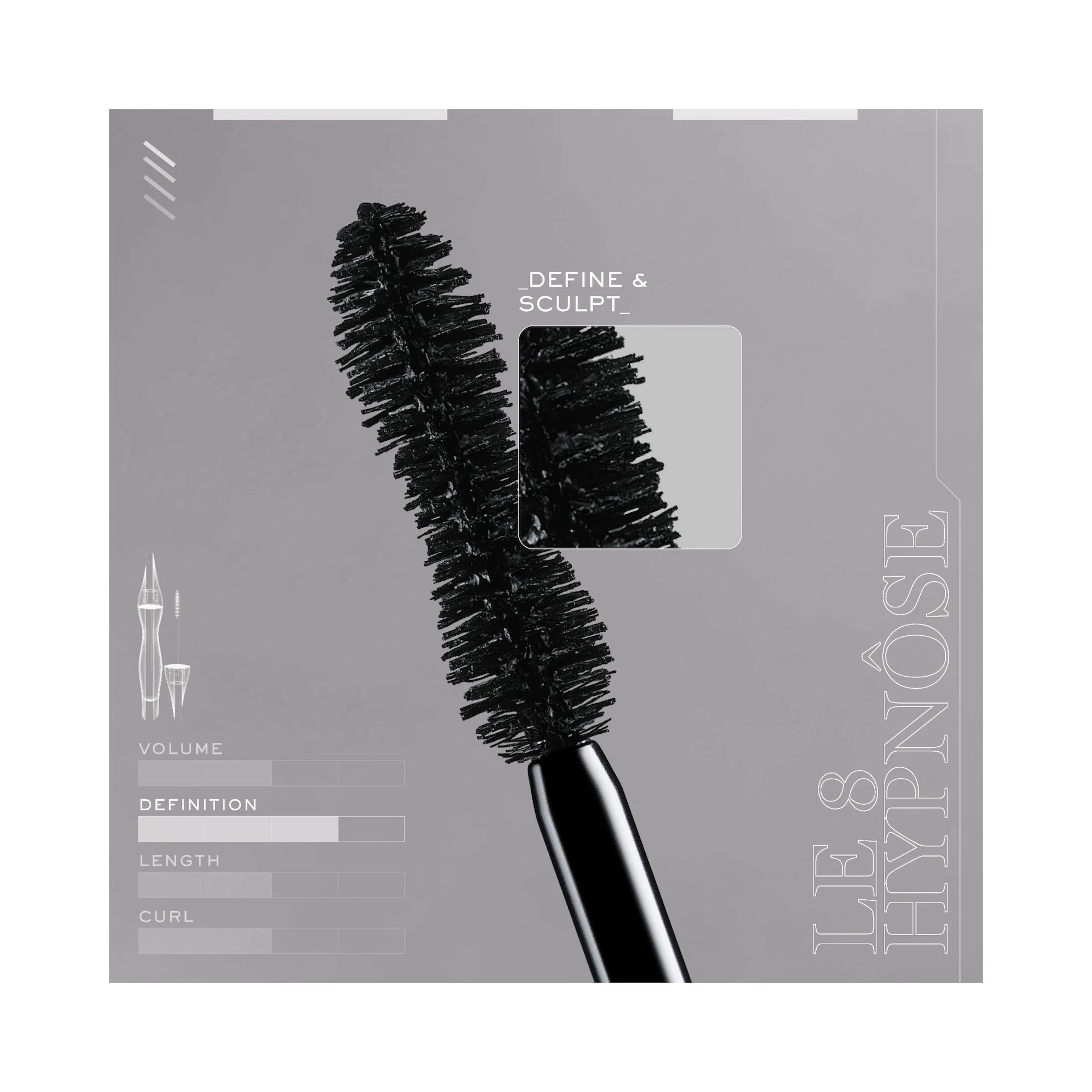 Lancôme Hypnôse szempillaspirál 4 Noir Malachite - 8