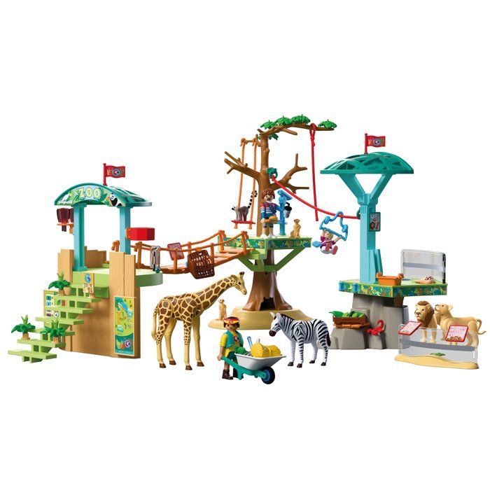 Playmobil 72070 Zoo: Adventure Park in the Middle of Wild Animals