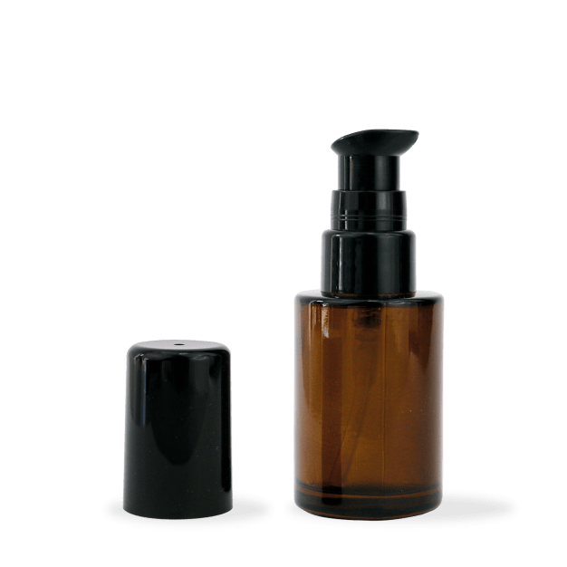 Flacons en verre pour crèmes 30ml:Ambré