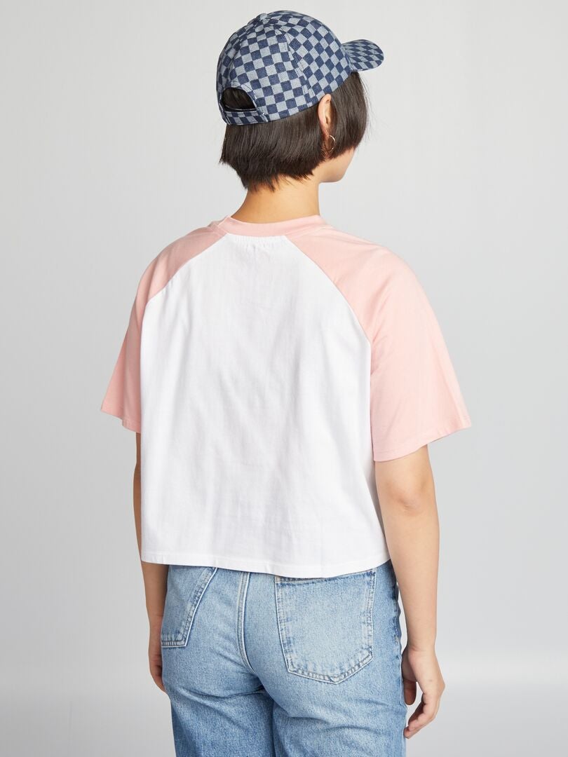 Korte 'Barbie'-t-shirt - WIT