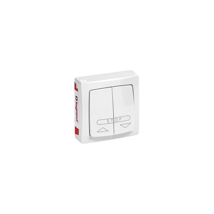 Asl Poussoir Volet Roulant Saillie Blanc - Legrand