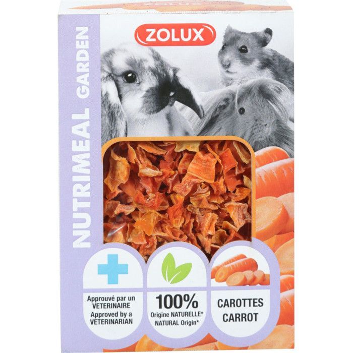 Friandises Carottes séché 40 g pour rongeur - zolux
