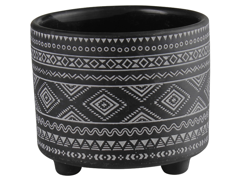 Osłonka na doniczkę Evert 12 cm czarna