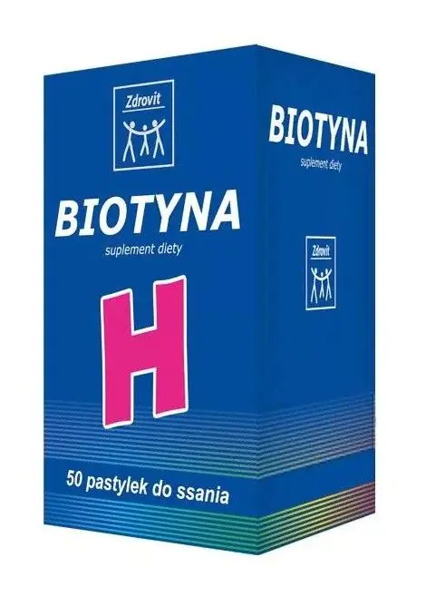 Zdrovit H Biotyna, Smak ananasowy, Pastylki do ssania