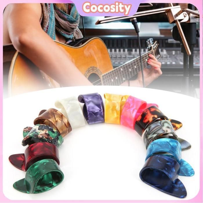 Juego de 12 púas de guitarra, púas de repuesto con acabado brillante para guitarra acústica, bajo, banjo y ukelele.