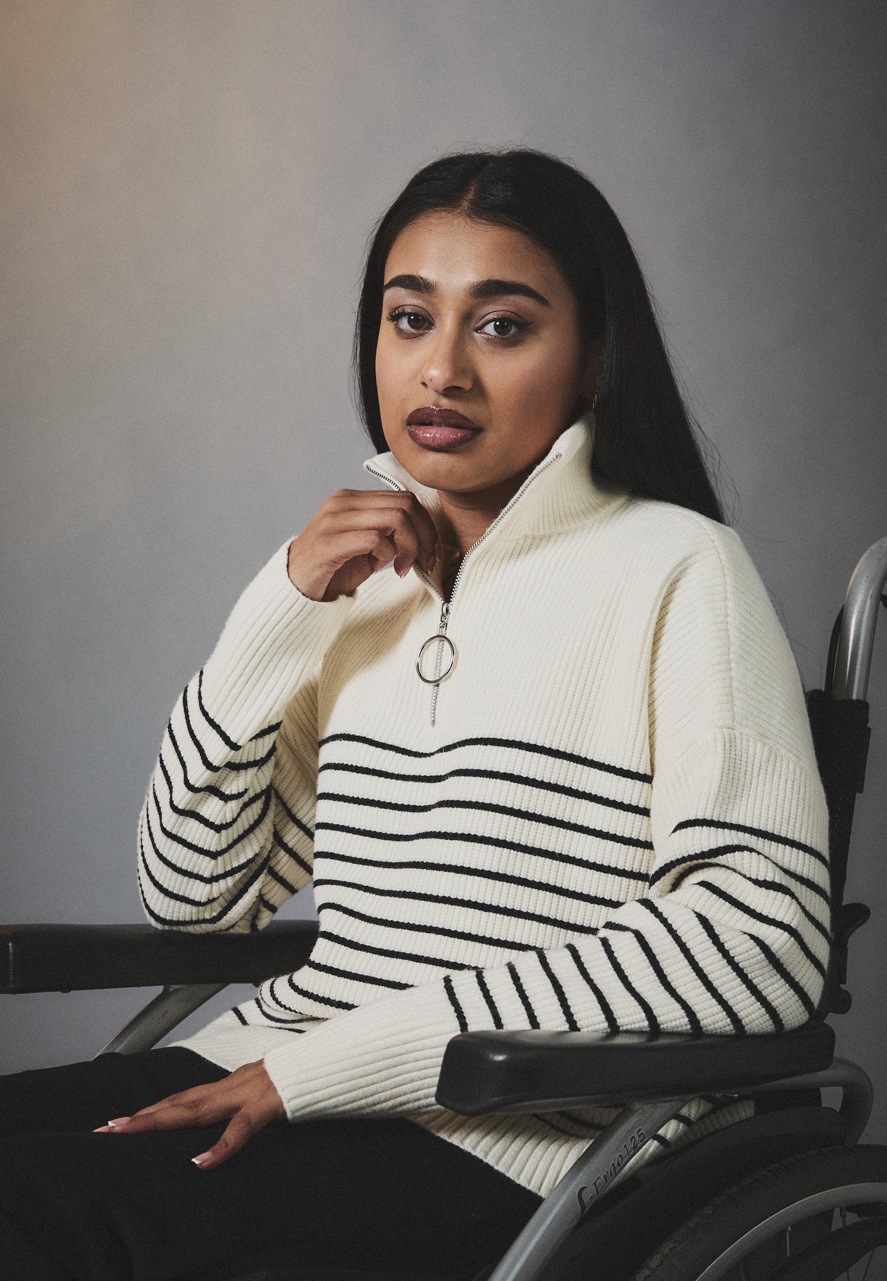 Pull Anna Field - blanc/noir