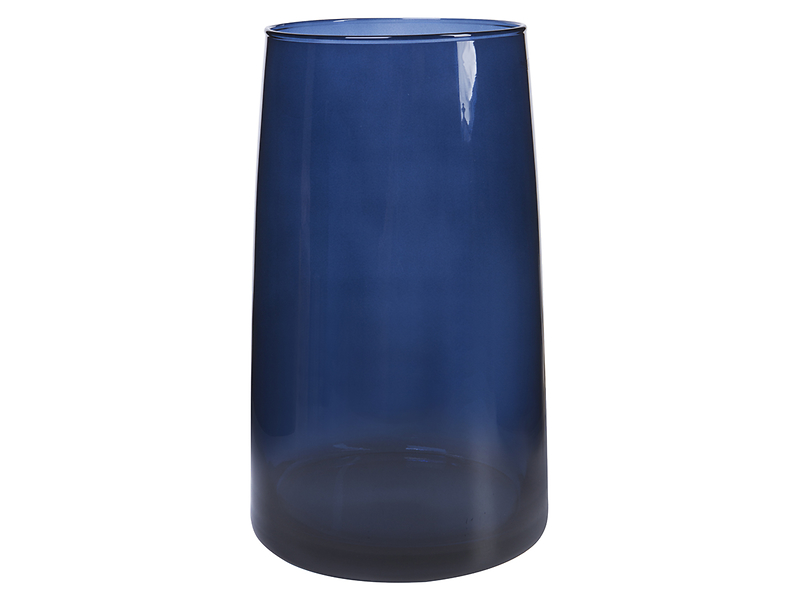 Wazon szklany 26 cm granatowy