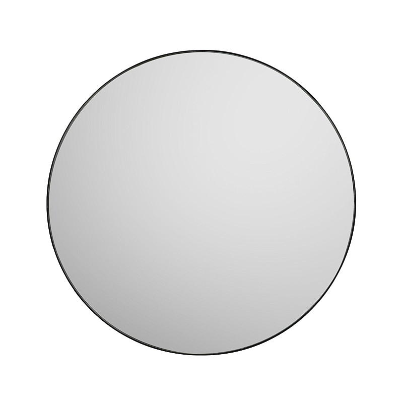 Hjemmespeil ø 50 cm metallramme svart Oda