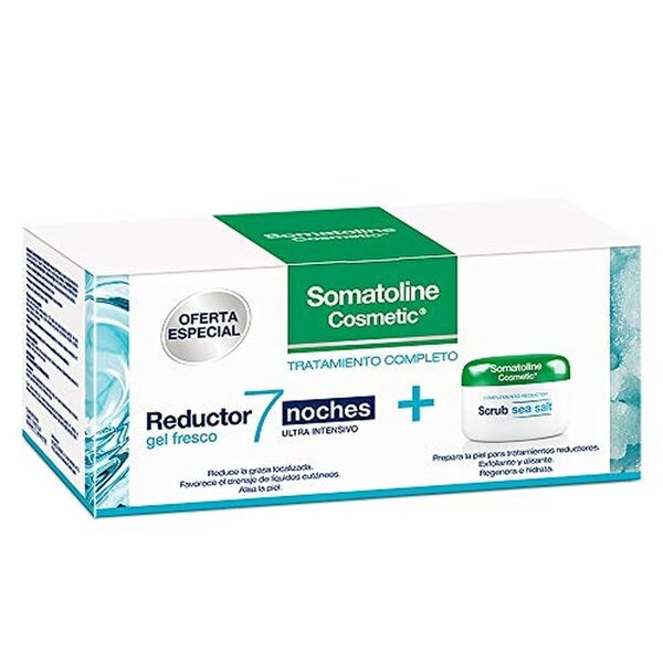 Set 7 Nopți Gel Reducător 400 ml + Exfoliant Corporal cu Sare de Mare 350 g