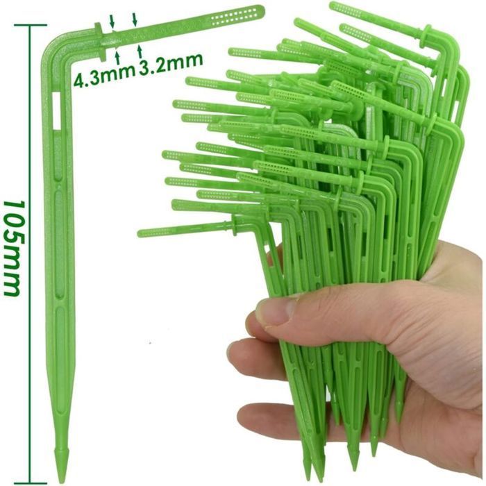 Kit d'arrosage goutte-à-goutte - MHY® - 100 m de tuyau - Débit 4 l/h - Raccords rapides - Économie d'eau jusqu'à 70%