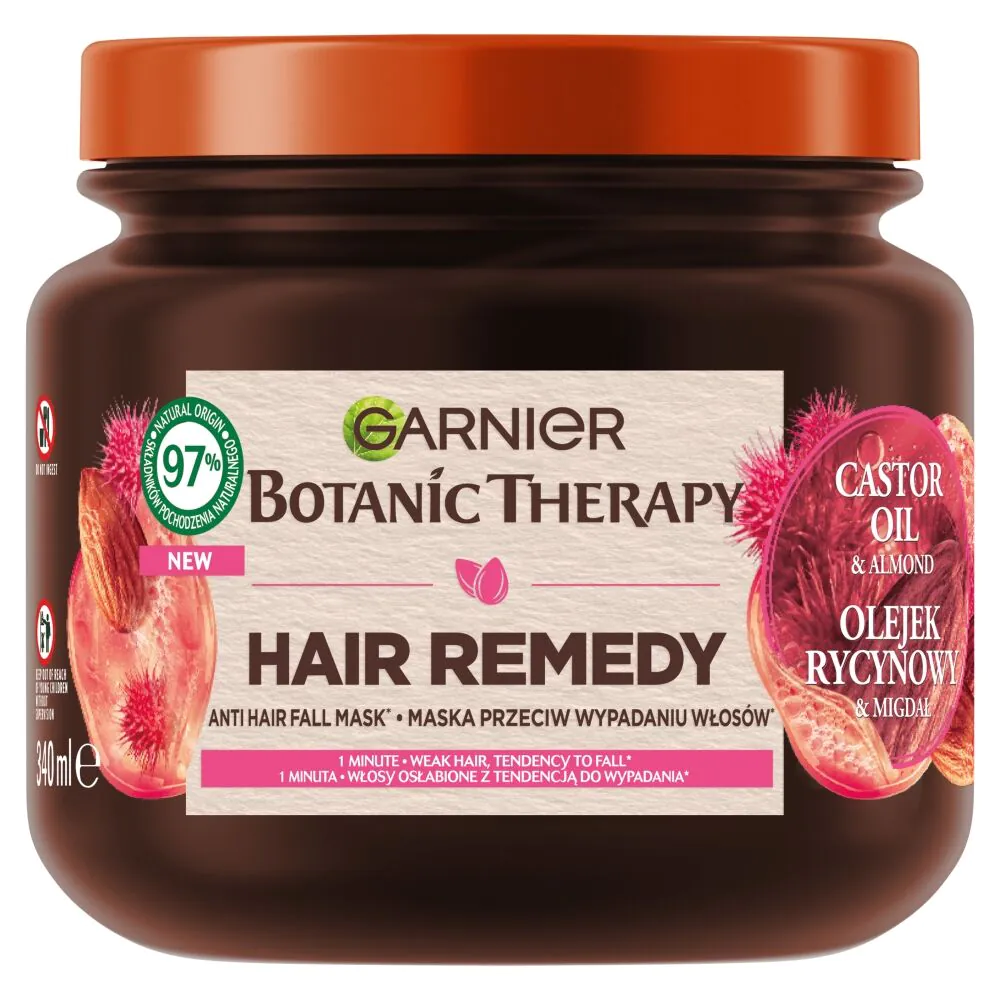 Garnier Botanic Therapy Maska do włosów, Olejek Rycynowy i Migdał
