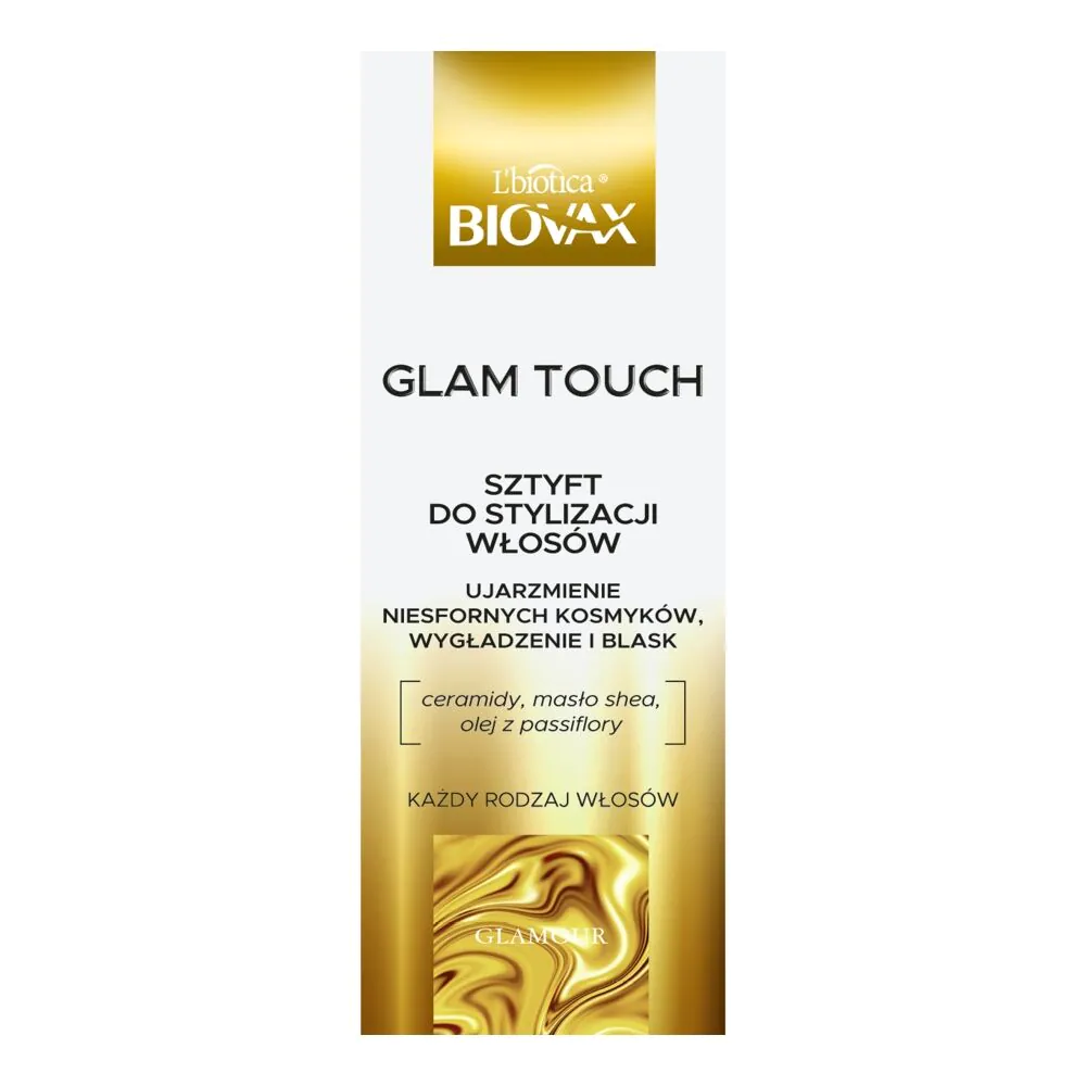 Biovax Glamour Perfect Curls Therapy - Wygładzający sztyft ujarzmiający 25 ml